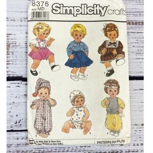 Vintage Simplicity Wardrobe For Babydoll Seeing Patterns